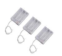 Leadigol Lot de 4 supports de piles de 4,5 V avec interrupteur, support de piles 4,5 V 3 AA, boîtier de support de batterie avec fils et interrupteur marche/arrêt