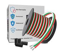 LEADTOPS Fil D'extension de Conducteur à 3 Broches 10m 22 AWG Gauge Cordon de Câble en Cuivre Etamé Toronné pour 5 / 12V DC WS2812B WS2811 Dream Color RGB LED Strip Light, bobine 33ft