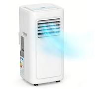 LEADZM Climatiseur mobile 4 en 1 8000BTU Tuyau d'évacuation | Refroidissement, ventilation, déshumidification, mode nuit intégré