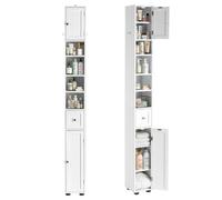 LEADZM Meuble de Salle de Bain étroit, Meuble de Rangement