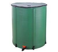 LEADZM Récupérateur d'eau de Pluie Pliable - Réservoir d'eau Écologique avec Filtre Inoxydable pour Jardin, Potager et Arrosage - Facile à Installer et à Ranger (190Litres)