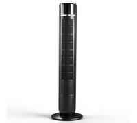 LEADZM Ventilateur Colonne 40W Tour Oscillant 90 cm avec Angle de 80 Degrés,5 Vitesses, commande soft touch,minuterie 12h,silencieux, poignée, base stable (noir 2)