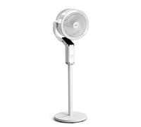 LEADZM Ventilateur sur Pied Silencieux Circulateur, Oscillation 90°+120°, 62-112 cm Hauteur Réglable,8 Vitesses, Minuterie 15 h