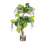 Leaf Design UK Arbre Artificiel réaliste Glycine Argenté 110 cm