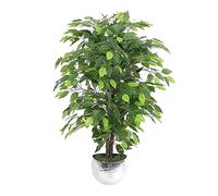 Leaf Design UK Ficus Artificiel en Pot réaliste Vert 90 cm