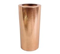 Leaf Design UK Grand Vase en métal martelé, cuivré, 15cm x 30cm