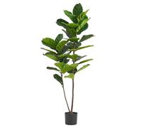 Leaf Design UK Plante Artificielle en Plastique Noir