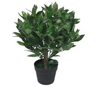 Laurier artificiel, 50 cm, vert, en plastique