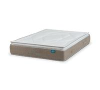Leafsleep Nature Spring Topper - surmatelas à ressorts ensachés et mousse à mémoire, housse Tencel.