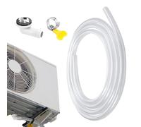 Leakproof AC Drain Hose, Portable Air Conditioner Kit, 1.5m Drain Pipe with Connector and Clamp, Durable Flexible Hose with Anti-Leak Design, AC Parts Replacement for Home or Office Units