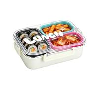 Leakproof Stainless Lunch Box Three Compartment Meal Prep Container