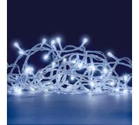 LEALIGHT blachere illumination Guirlande de Noël lumineuse à piles - 6m - 2 animations et Timer (Blanc pur)