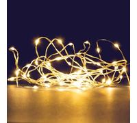 LEALIGHT blachere illumination Guirlande mirco-led super brillante blanc chaud - 10m - Guirlande 100 led très lumineuses - 8 fonctions animées. Intérieur et extérieur. Décoration Noël