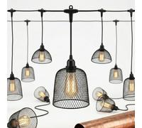 Guirlande guinguette abat-jour led 2,5 m - blanc chaud, raccordable