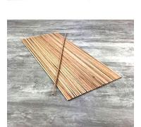 Lealoo Gros lot 50 Petites Baguettes Rondes en Bois, Ø 4 mm, Tige de 50cm de Long, Tourillon en Bois de hêtre Lisse
