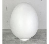 Lealoo Oeuf Géant en polystyrène Plein, 50 cm, avec Support, Oeuf Non séparable, Styropor pâques