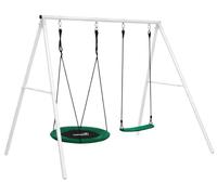 LEAN 29180 Balançoire de jardin avec support 2 en 1, 210 × 170 × 192 cm