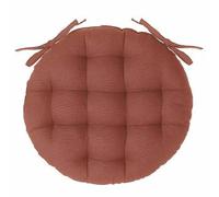 Atmosphera - Galette de Chaise Ronde en Coton Terracotta D38 cm