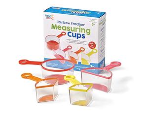 Learning Resources Rainbow Fraction Lot de 4 tasses à mesurer