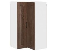 Leasha Meuble d'angle Haut de Cuisine, Armoire Murale Élément Haut de Cuisine Porto Chêne Brun 57x57x100 cm