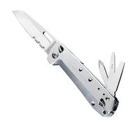 Leatherman Free K2x Outil Multifonction - 8-en-1 Outils avec Ouverture Magnétique, Poignée en Aluminium & Clip de Poche - Argent
