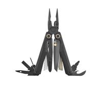 Leatherman Wave Alpha Outil Multifonction - 16-en-1 avec Lame Principale MagnaCut, Ergonomie Améliorée, Plus Grands Ciseaux et Poignées avec Plaques en G10 à Texture Topographique - Obsidienne