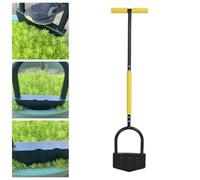 Leatikall Coupe-Bordure Robuste en Demi-Lune avec Large Plaque de Pied Multifonction en Acier pour aménagement paysager, Jardin
