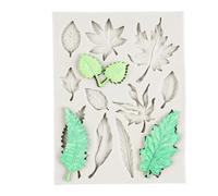 Leaves Silicone Mold - Leaf Shape Fondant Tray, Flexible Soap Craft Mould