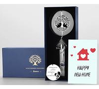 LEAVORES Carillon à Vent pour Pendaison de crémaillère avec Arbre de Vie - Cadeaux de Pendaison de crémaillère pour Une Nouvelle Maison