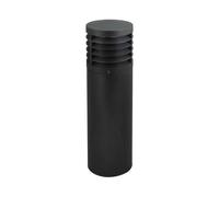 L'ebenoid - Borne exterieure fluo 23W fonte d'alu anthracite Ø 180mm H700mm antivandale lampe E27 372lm 230V IK10 IP55 ILO EBENOID 079883