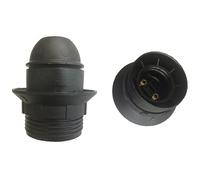 Lebenoid Douille électrique E27 avec bague - Noir