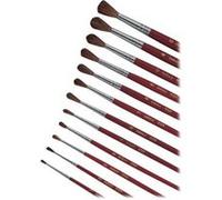 Brosses À Poils De Poney Bout Rond Série 9124 Taille 3b Paquet De 12 Pièces