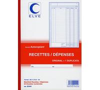 Lebon et Vernay Manifold autocopiant recette/dépense Format 21x29,7cm 50 feuillets dupli