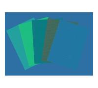 Lebon Vernay 100 Fiches Bristol 148x210 - Quadrillé 5/5 - Bleu - A5