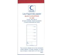 Lebon Vernay Bloc Brasserie 5 Coupons 96x200 50 Feuillets Dupli Lot De 10