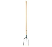 Leborgne 428301 Fourche à foin douille 3 dents 30 cm avec manche en Bois