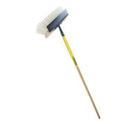 Leborgne, Balai Grattoir Manche Bois Certifié PEFC 100%, Lame en acier trempé extra dure, Outil 2 en 1, Poils PVC 90 mm, diam 1,4 mm, Poignée ergonomique, Manche bois percé 150 cm
