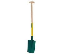 LEBORGNE Bêche à rebord 28cm avec manche béquille en bois certifié PEFC 100%