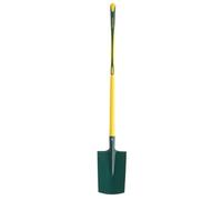Leborgne, Bêche à rebord manche novagrip béquille 90 cm, Tête Acier Trempé, Bord Arrondi, Repose-Pieds, Douille robuste, Conseillées pour les sols légers ou peu collants, sans cailloux