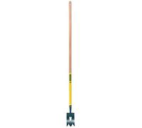 Leborgne, Binette Trident Naturovert, Écologique et Ergonomique, Vert, Manche extra-long de 150 cm pour prévenir du mal de dos, Outil pour désherber de manière très intensive les terrains nus.