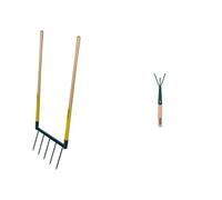 LEBORGNE - Biogrif NaturOvert, Grelinette Non Assemblée, 5 Dents Interchangeables - Boîte Carton & GRIFFE 3 DENTS A MAIN DUOPRO LEBORGNE - 450010