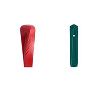 Leborgne Coin éclateur Rouge, Forme hélicoïdale, Acier forgé trempé, pour Bois Dur et noueux, 2,1 kg & Coin à Bois, Bout Pointu, Acier forgé trempé, pour Bois Dur et noueux, 1,5 kg