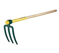 Leborgne Croc de jardin forgé 3 dents 14 cm, manche bois percé PEFC 100% 110 cm (406111)