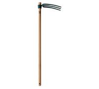 Leborgne Croc de jardin forgé 3 dents 14 cm, manche bois percé PEFC 100% 110 cm (406111)