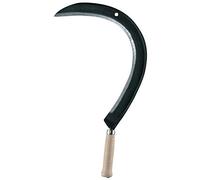 Leborgne Faucille à broussailles, Lame coudée, Avec protège-lame, Longueur lame: 50 cm, Acier forgé et trempé, Noir