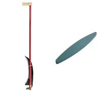 Leborgne Faux À BROUSSAILLES 55 CM 275551 & Brüder Mannesmann Pierre à aiguiser WETZSTEIN 404, Vert