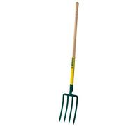 Fourche à bêcher à douille - 4 dents triangulaires 8 mm - Manche bois - LEBORGNE - 432291