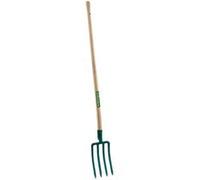 Leborgne Fourche à bêcher Dame 4 dents – Manche bois 100 cm PEFC – Assemblé en France
