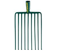 Leborgne Fourche à cailloux douille 9 dents - Acier forgé et trempé - Sans manche 26 cm
