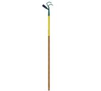 Leborgne Griffe 3 Dents et Grattoir Oscillant NaturOvert 2 en 1 Trempé | Désherbage et ameublissement précis - Lame 10 cm 38-46 HRC - Fonctionne en tirant et en poussant - Sans manche
